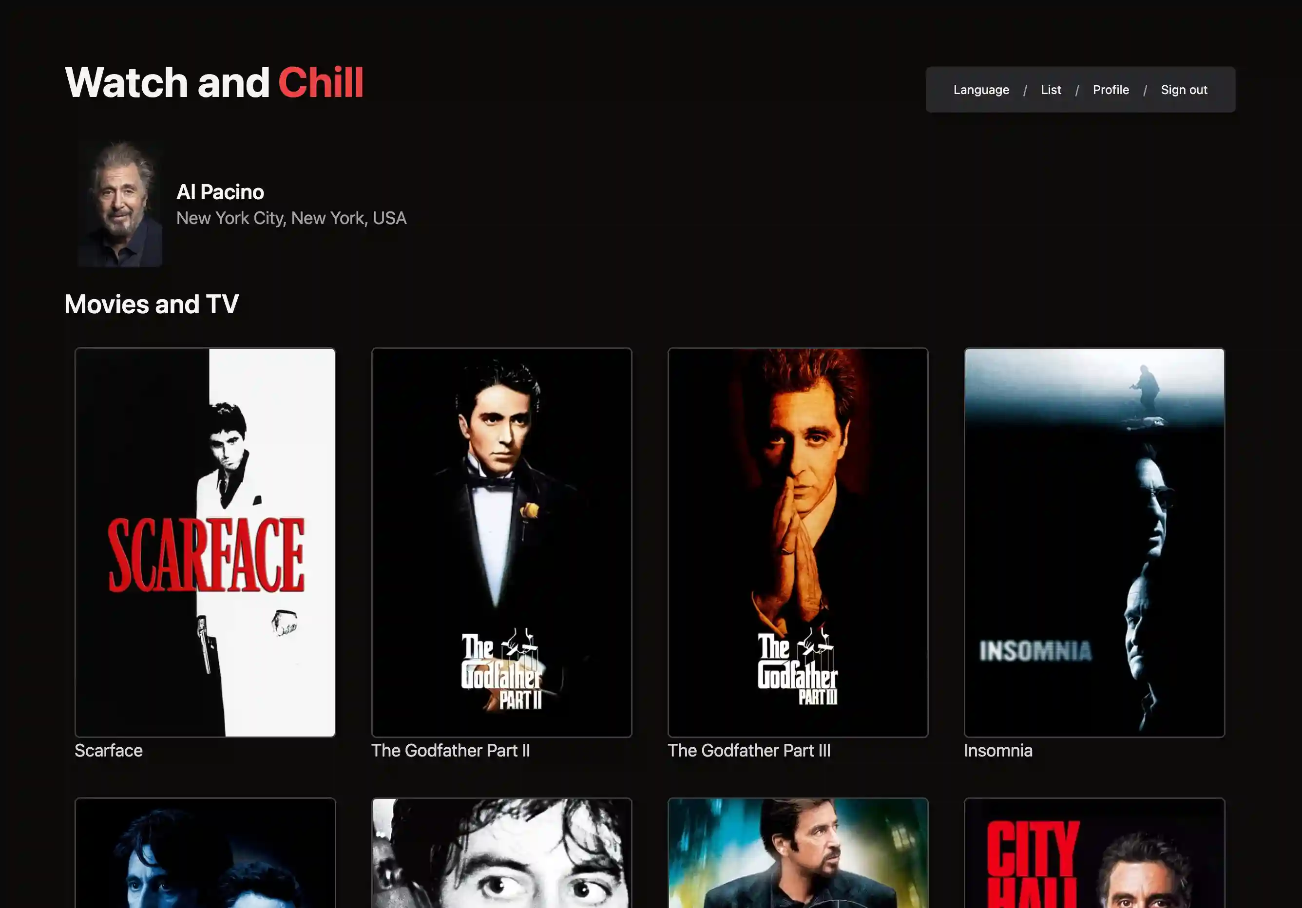 Actor Details